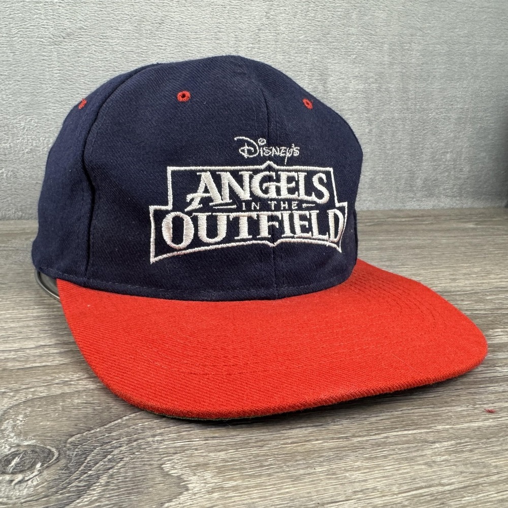 Disney Hat Cap Snap Back Navy Red One Size Angels In The Outfield Mens